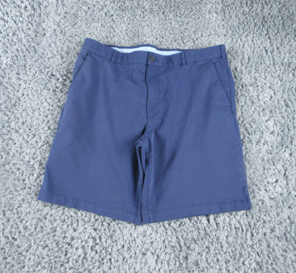 IZOD Shorts Mens 36x9.5 Blue Chino 37x8.5*